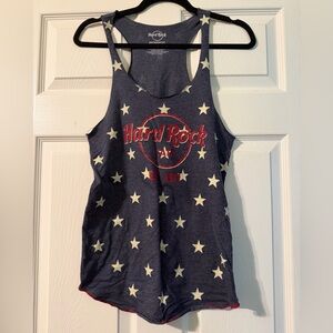 Hard Rock Cafe Navy and White Logo Tee